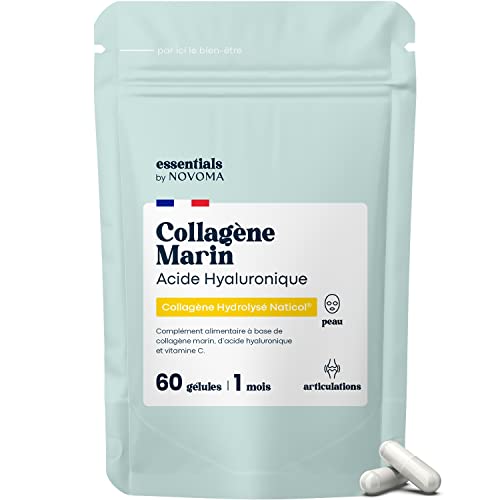 Collagène Marin + Acide Hyaluronique, Peau Hydratée et Articulations Fortes,