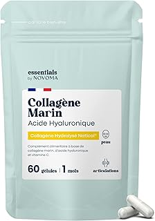 Collagène Marin + Acide Hyaluronique, Peau Hydratée et Articulations Fortes,